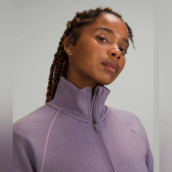 Lululemon End State Full Zip Jacket Dusky Lavendar Sz 10 - Picture 3 of 12